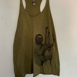Sloth tank top - woman’s